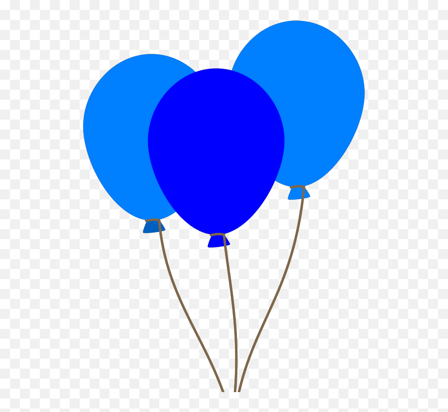 Free Blue Balloon Clipart Png U2013 Getintopik - 3 Blue Balloons Clipart Emoji,Balloon Emoji Clipart