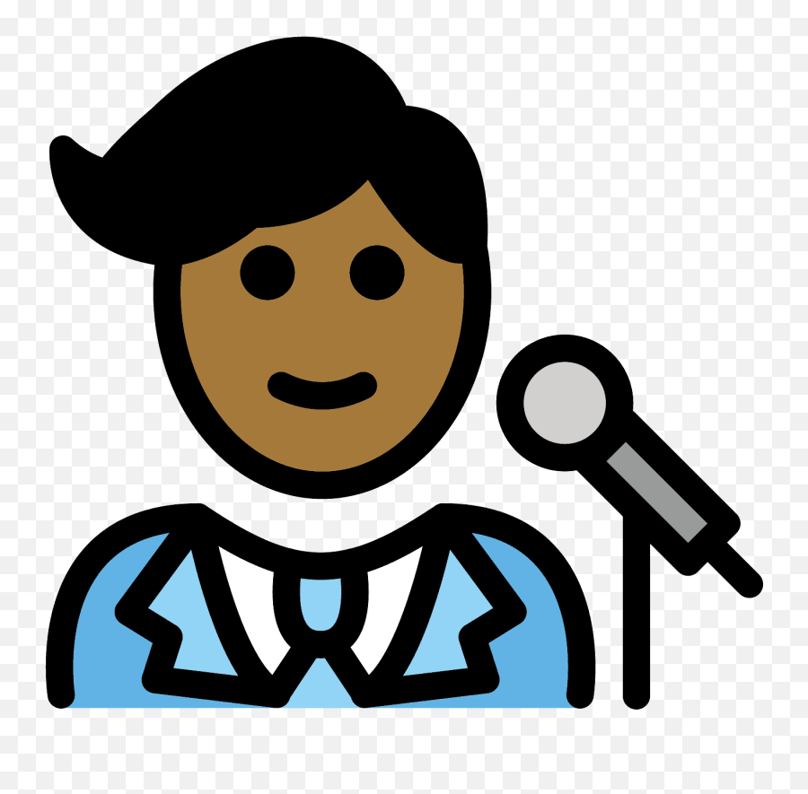 Man Singer Emoji Clipart - Singing Voice Conversion,Flatline Emoji