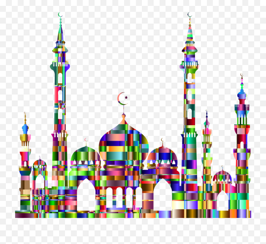 Mosque Design Png Clipart Sultan Ahmed - Gambar Masjid Warna Warni Emoji,Masjid Emoji