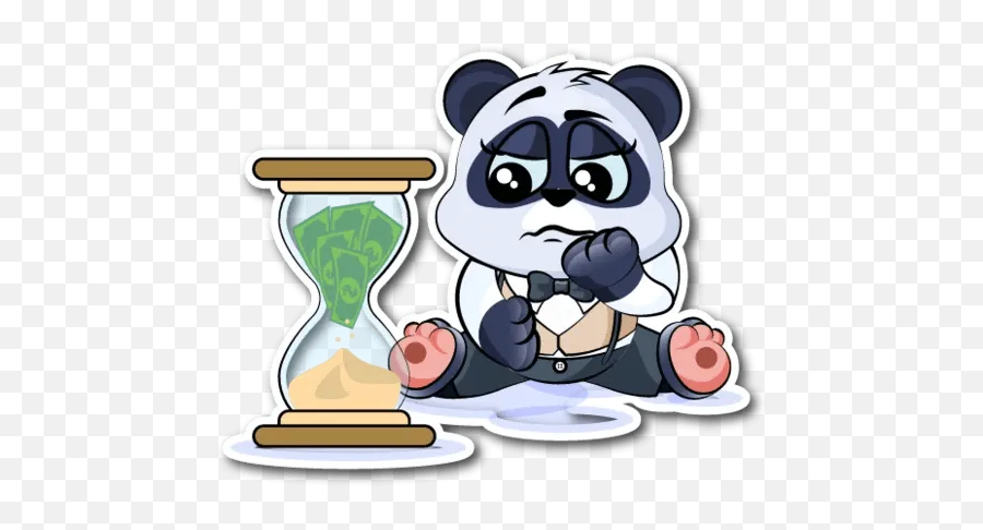 Pandan May Sticker Pack - Stickers Cloud Hourglass Emoji,Animated Hourglass Emoji