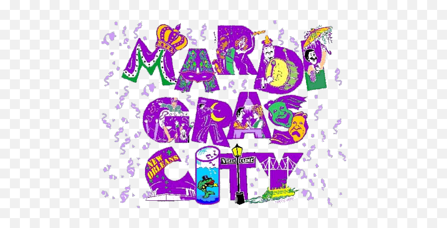 Mardi Gras Clip Art 5 - Clipartix Dot Emoji,Mardi Gras Emojis