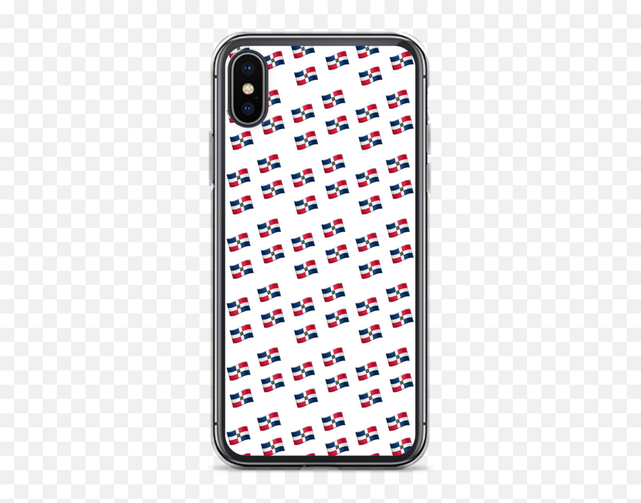 All - Over Emoji República Dominicana Flag Iphone Case,Iphone X And Emojis