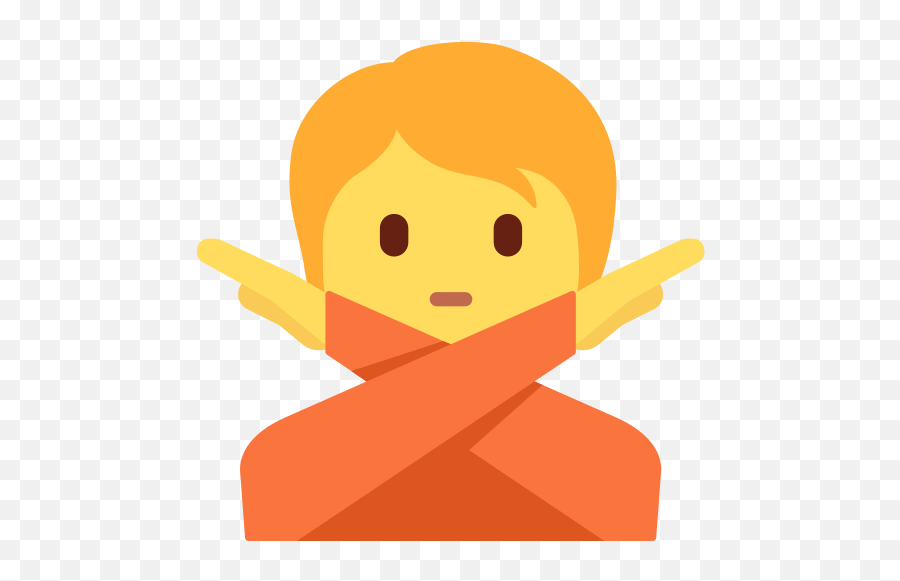 Person Gesturing No Emoji,Fa Emoji Discord