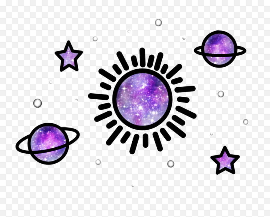 Space Aesthetic Galaxy Galaxyspace Spaceaesthetic Emoji,Triple Sparkle Emoji