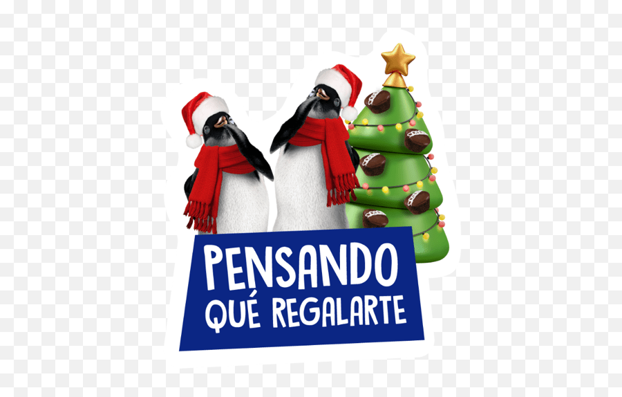 Pingüinos Navidad Emoji,Christmas Decoration Emojis