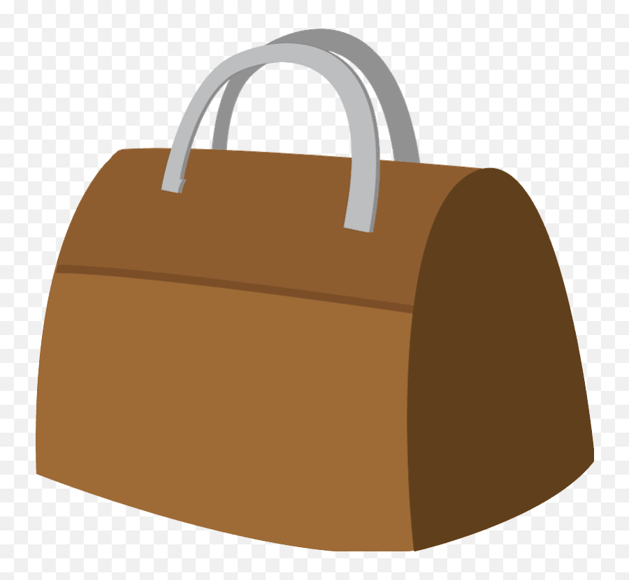 Handbag Emoji Clipart - Top Handle Handbag,Bag Emoji Png