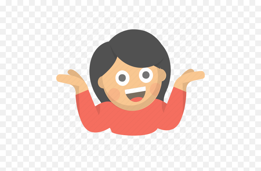 Confused Emoji Girl I Dont Know Idk - Dont Know Icon,Shrug Emoji