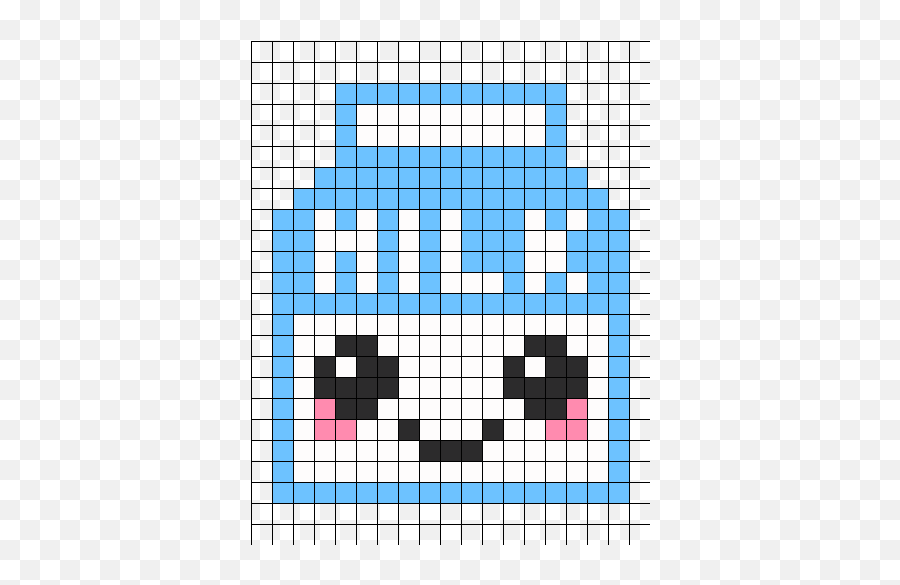 Milk Kandi Pattern Pixel Art Pattern Hama Beads Design - Chiba Port Tower Emoji,Perler Bead Emoji Template