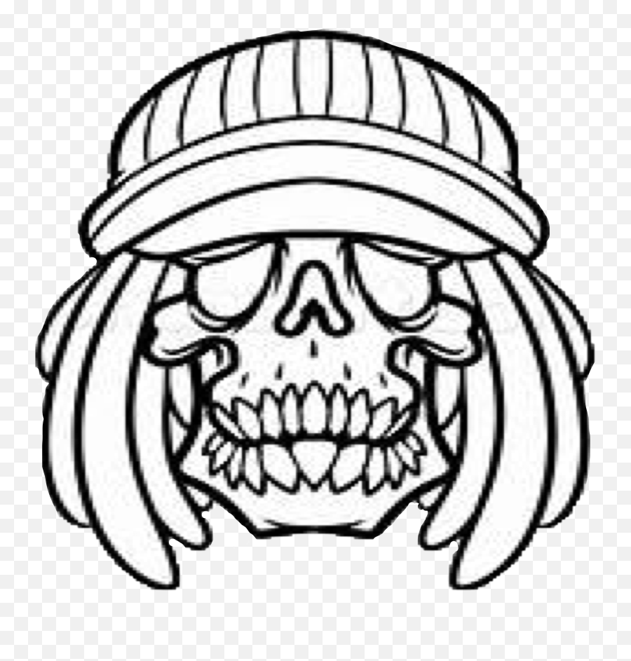 Skull Dreeds Rasta Sticker - Creepy Emoji,Rastafarian Emoji