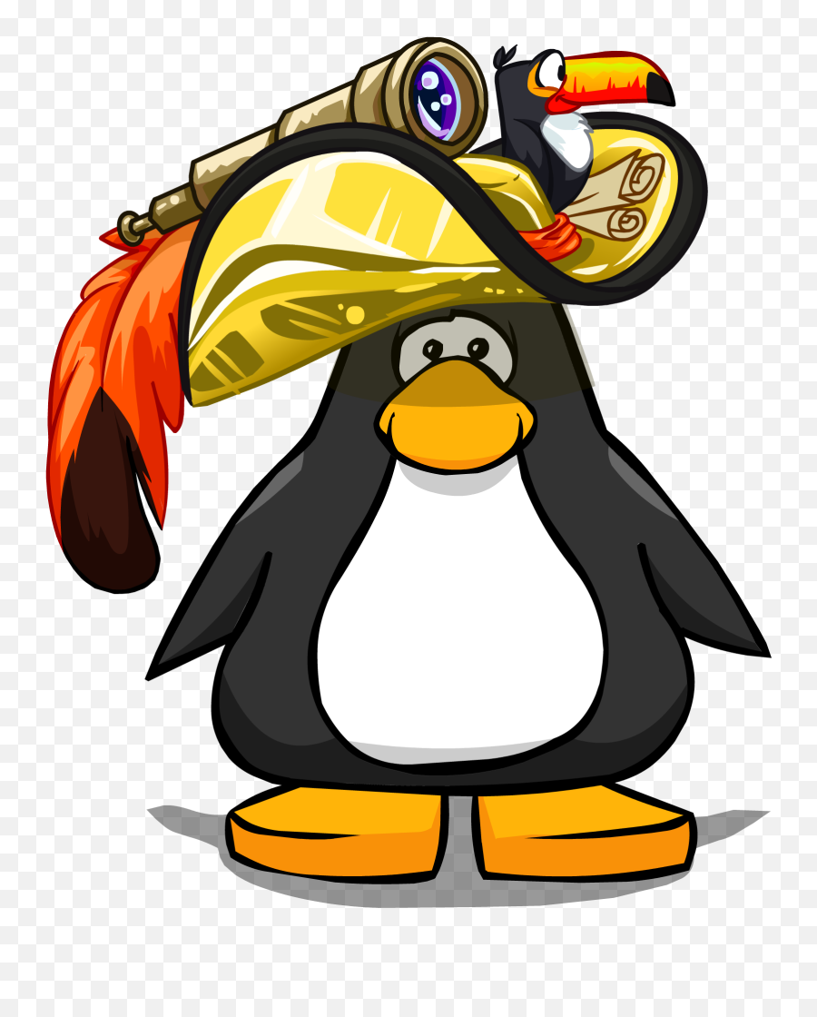 Golden Pirate Hat - Pirate Hat Club Penguin Emoji,Pirate Hat Emoji