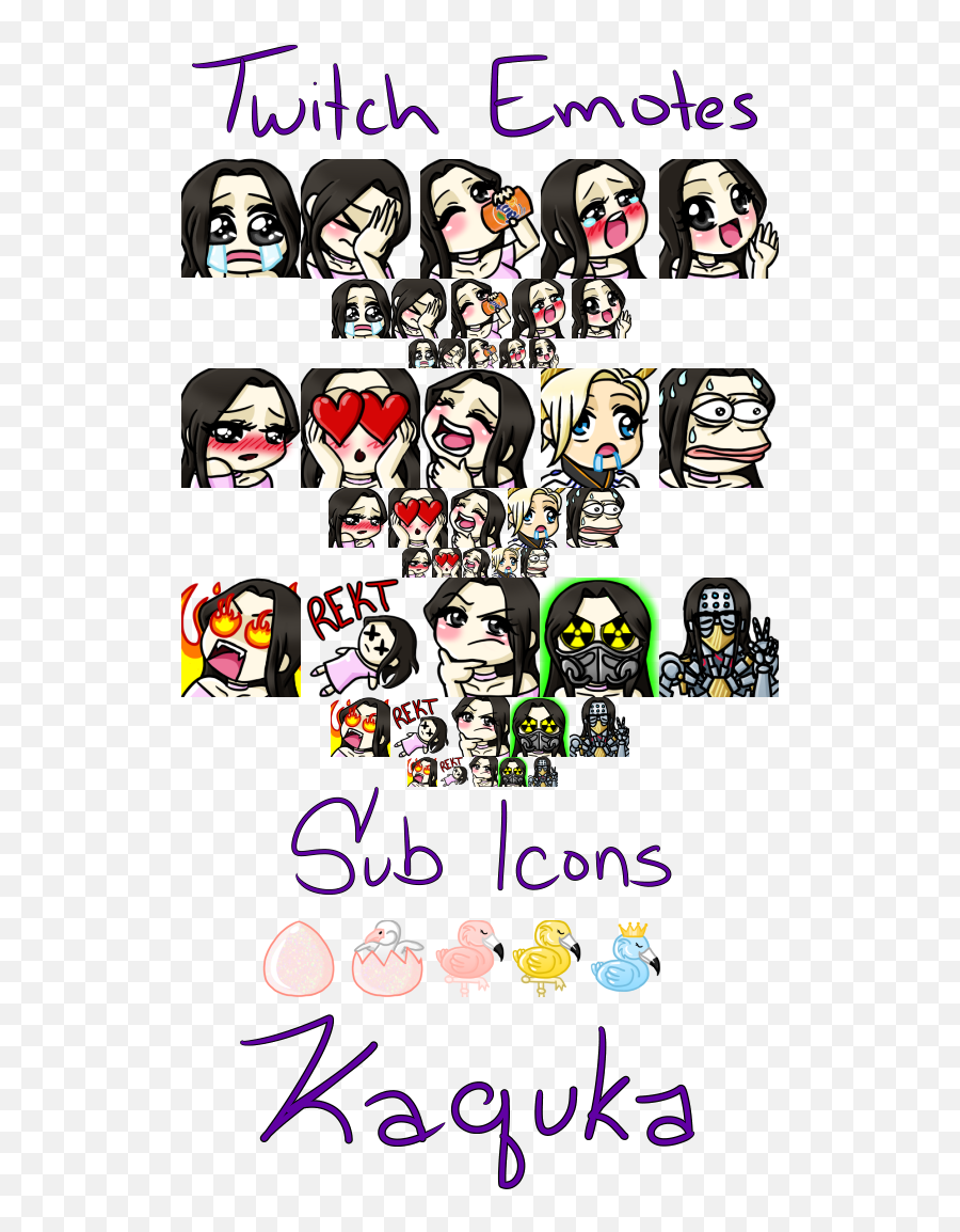 Subicons Hashtag - Hair Design Emoji,Twitch Facepalm Emoticon