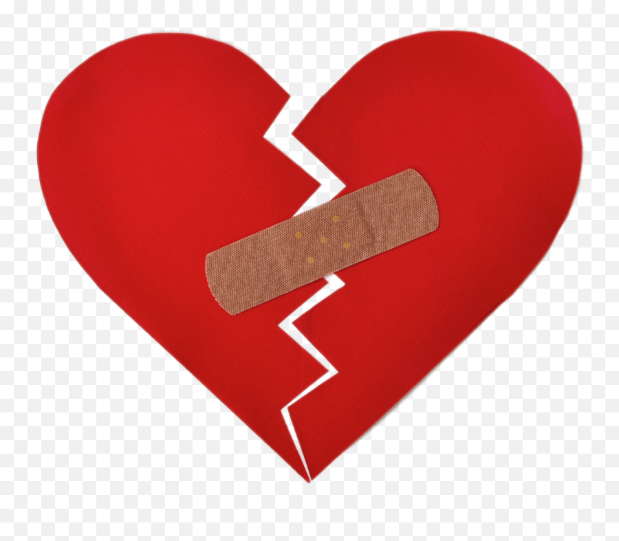 Broken Heart Black And White Transparent Png - Stickpng Band Aid On Broken Heart Emoji,Black Heart Emoji Transparent