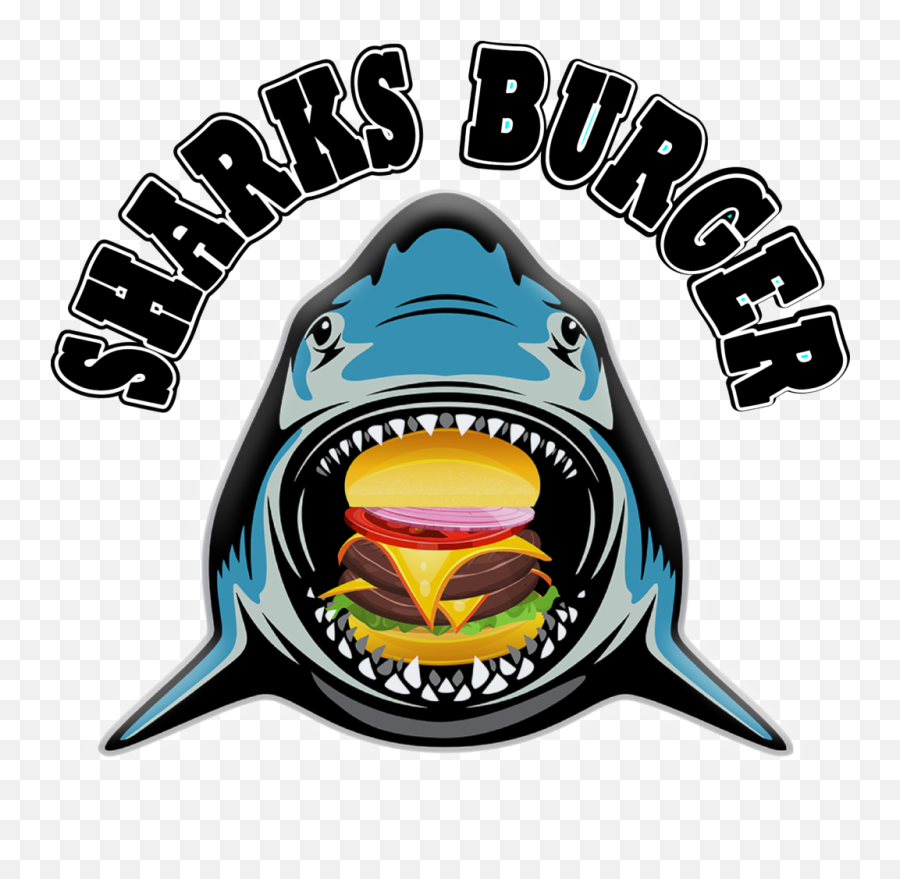 Feeding The Frenzy - Japan Clipart Full Size Clipart Sharks Burger Emoji,:putnam: Emoji