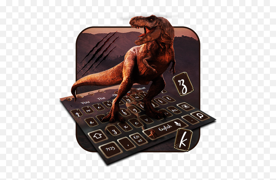 Dinosaur Keyboard Theme - Animal Figure Emoji,Dinosaur In Emojis Android