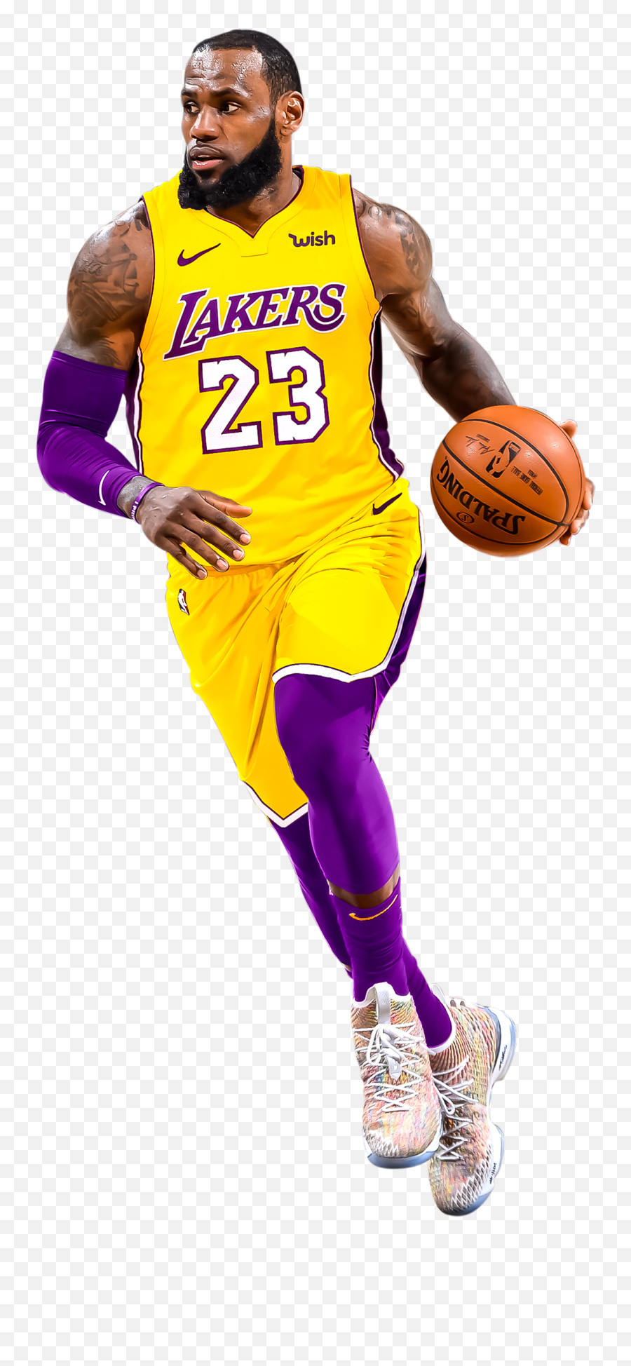 Lebron James Lakers - Lebron James Laker Png Emoji,Lebron Emoji
