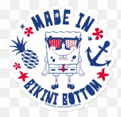 Spongebob Squarepants Made In Bikini - American Emoji,Images Of White Bikinis With Emojis All Over It
