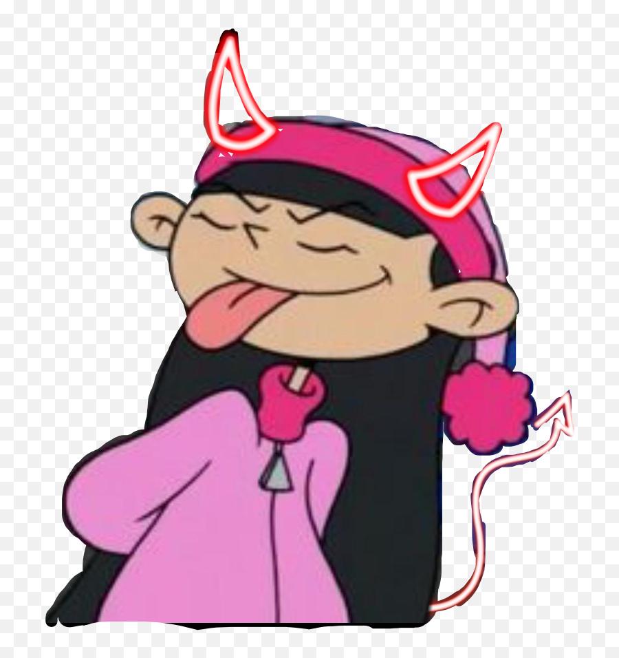 Trending Aesthetic Devil Girl Sticker - Cartoon Aesthetic Devil Girl Emoji,Girl Devil Emoji