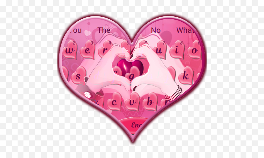 Amazoncom Pink Love Heart Keyboard Theme Appstore For Android - Phone Keyboard Download Love Emoji,Emoji Movie Box Office Mojo
