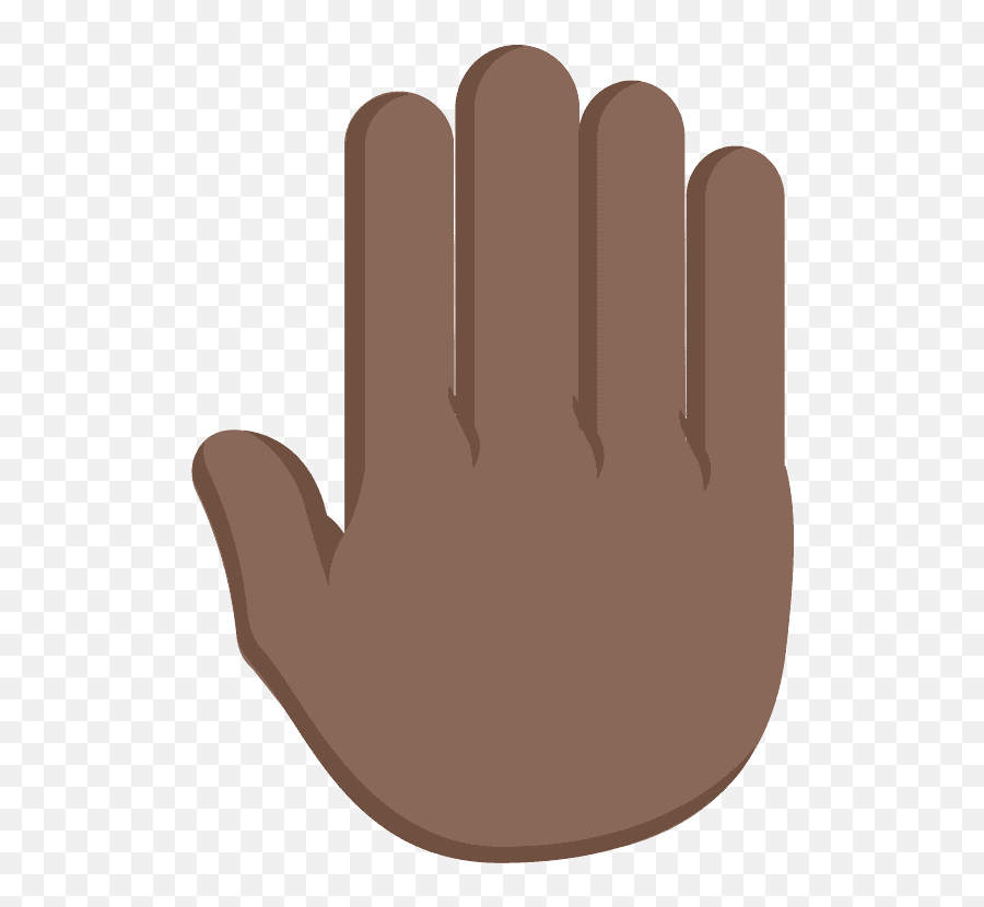 Raised Back Of Hand Dark Skin Tone Emoji High - Skin Tone 5 Raised Hand Emoji,Picure Of Emojis Figet Spine