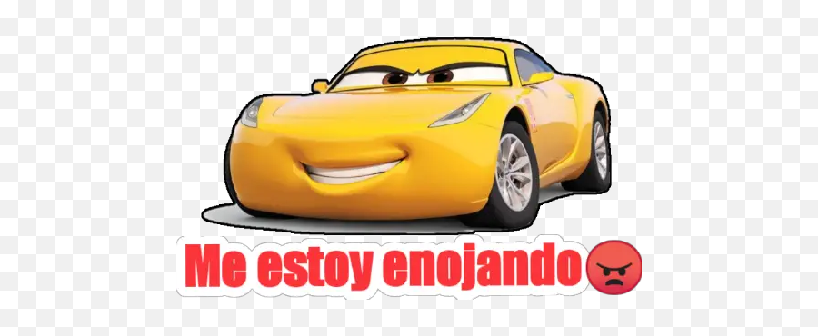 Cars Movie Stickers For Whatsapp - Transparent Cruz Ramirez Cars Png Emoji,What Is The Emoji With The 2 Cars And A Pop