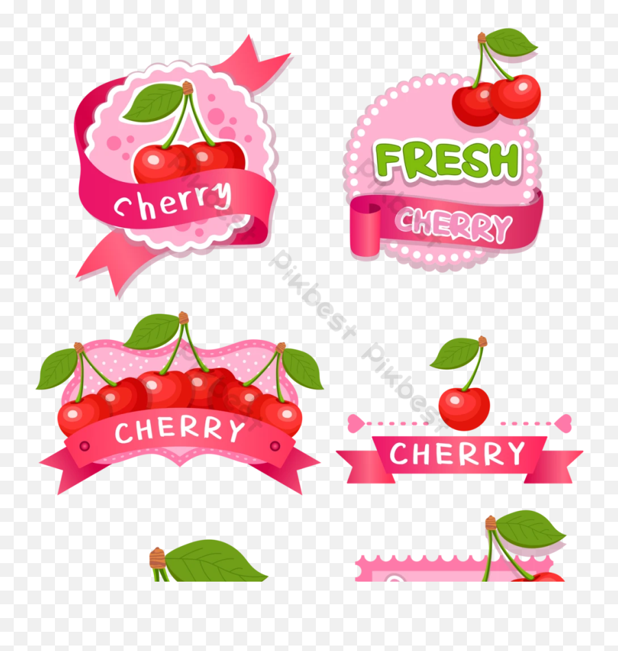 Cherry Label Vector - Superfood Emoji,Free Label Pink Emoji