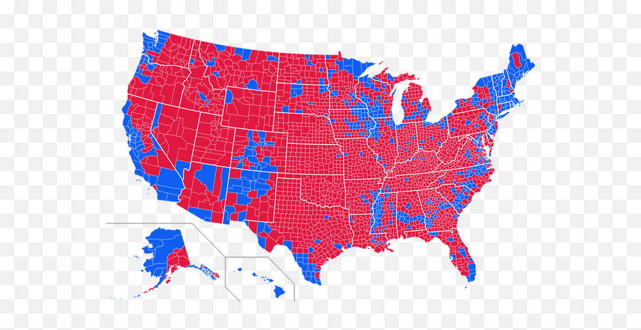 Who Will Win The 2016 U - Election Map By Counties 2020 Emoji,Sarah Huckabee Sanders Emotion Chart