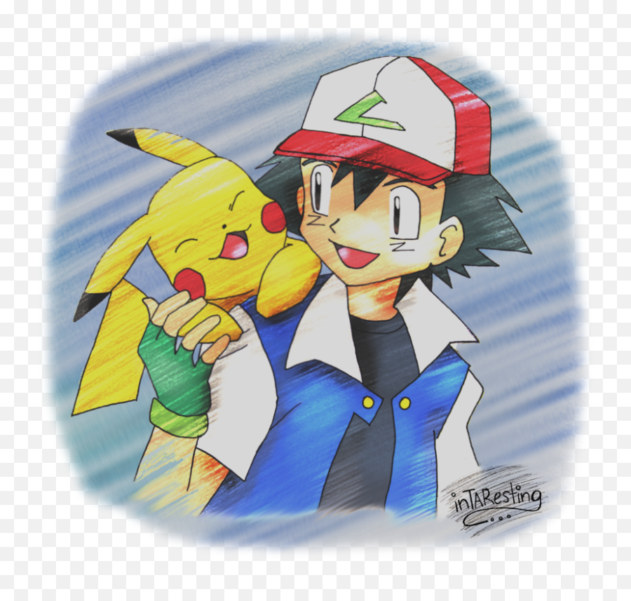 Free Download Ash And Pikachu Love Pokemon Ash And Serena - Pokemon Drawing Pikachu And Ash Emoji,Pikachu Pokemon Yellow Emotion