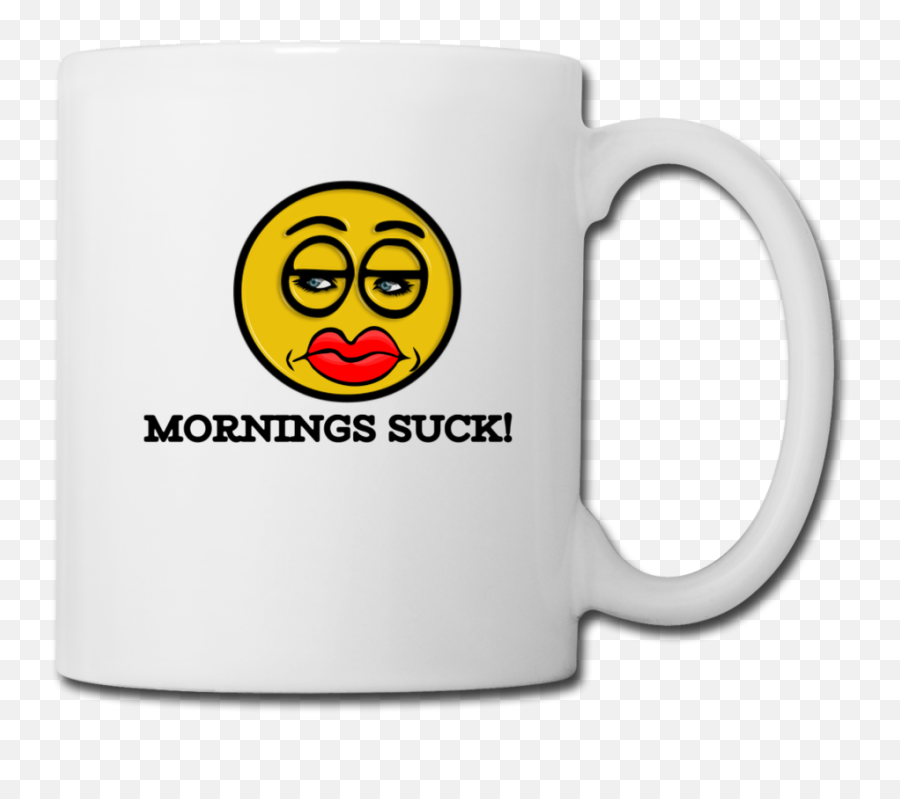 Mornings Suck Coffeetea Mug - Taza Con Emoji,Weight Emoji Transparent