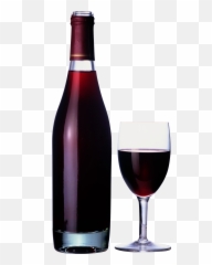 Wine Champagne Pinot Noir Bottle - Wine Glass Bottle Png Png Emoji,Bottle Of Wine Up Next To A Wine Glass Emoticon