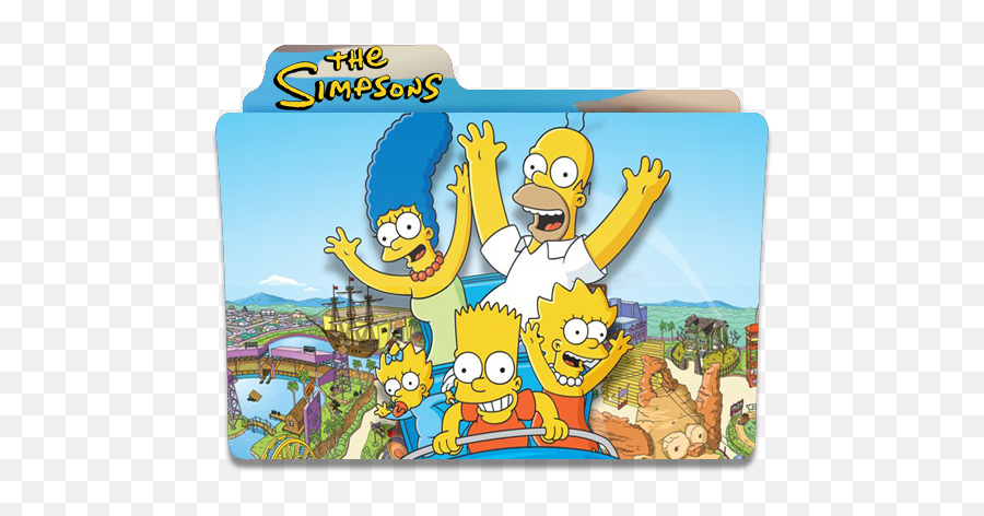 The Simpsons Amusement Park Folder Folders Free Icon Of Emoji,Musketeers Animated Emoticon