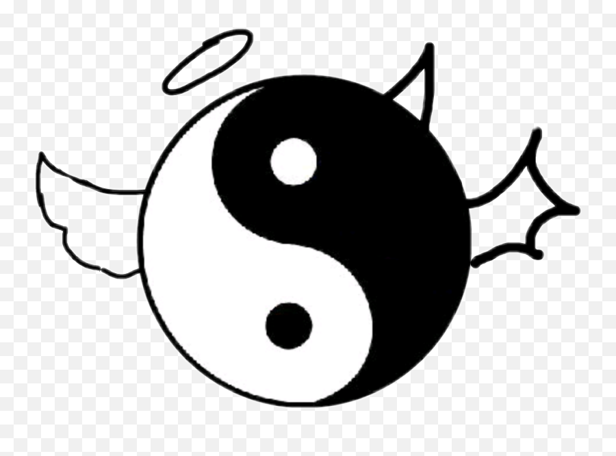 Yinyang Yin Yang Sticker - Drawing Easy Yin Yang Emoji,Ying Yang Emoji