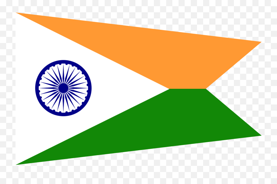 Ocindian Flag As A Swallowtail Broad Pennant - Online Vertical Emoji,India Flag Emoji