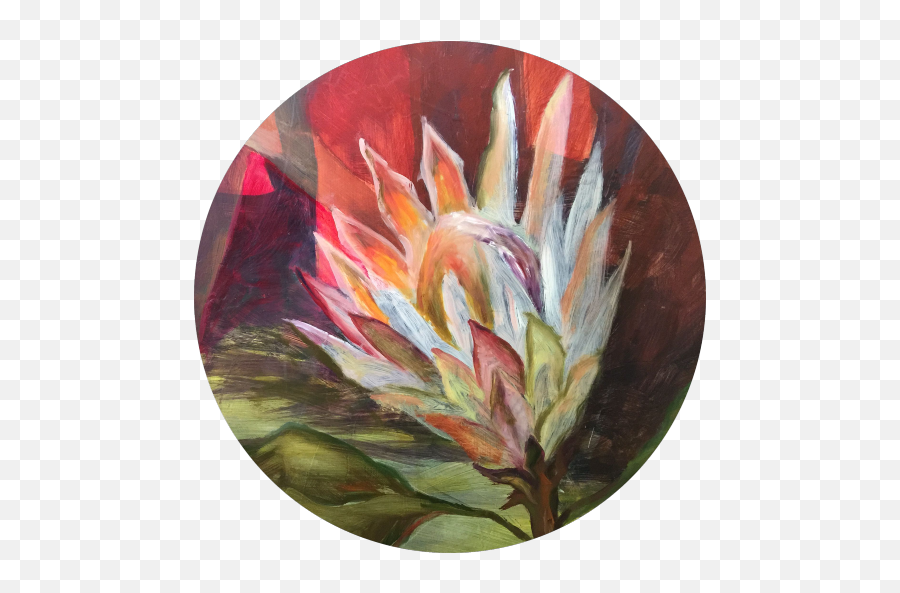Painting As Medium In The Collection Of The Art Bank Of - King Protea Emoji,Abstract Emotion Painting
