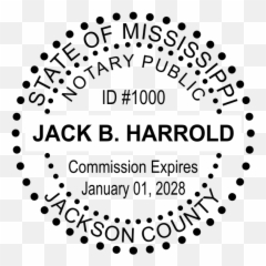 Mississippi Notary Dots Round Seal Embosser - Dot Emoji,Emoji Rubber Stamps