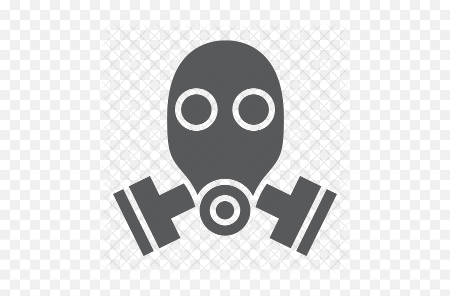 Gas Mask Icon Of Glyph Style - Dot Emoji,Gas Mask Emoticon