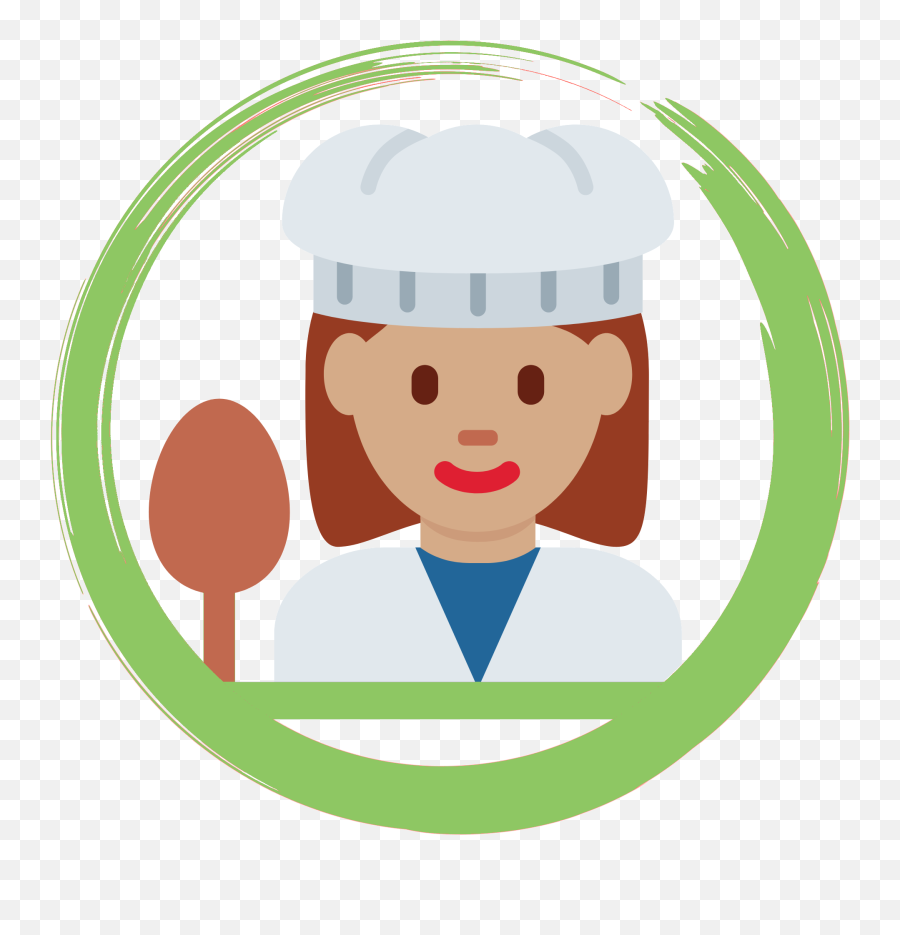 Download Hd Healthy Meal Chef Logo - Emoji Cocinera Whatsapp Emoji Cocinera Whatsapp,Emoji Logo