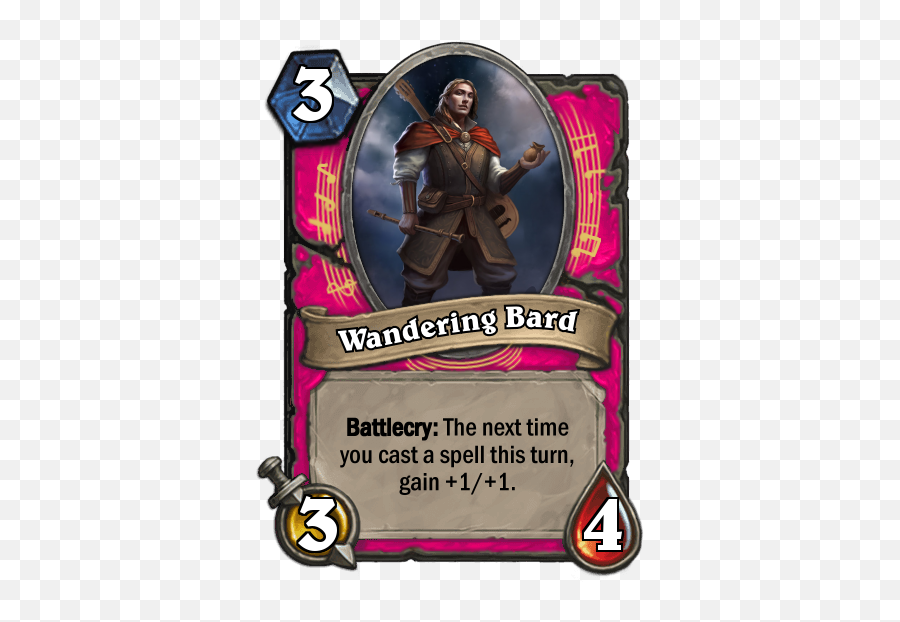 Class Competition Finalist Bard - Fan Creations Hearthstone Card Designs Emoji,Cannon-bard Emotion