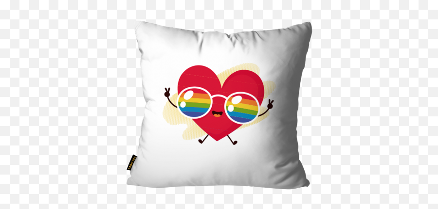 Kit Com 4 Capas Para Almofadas Presente Valentineu0027s Gay Multicolor Emoji,Emoticon Casal