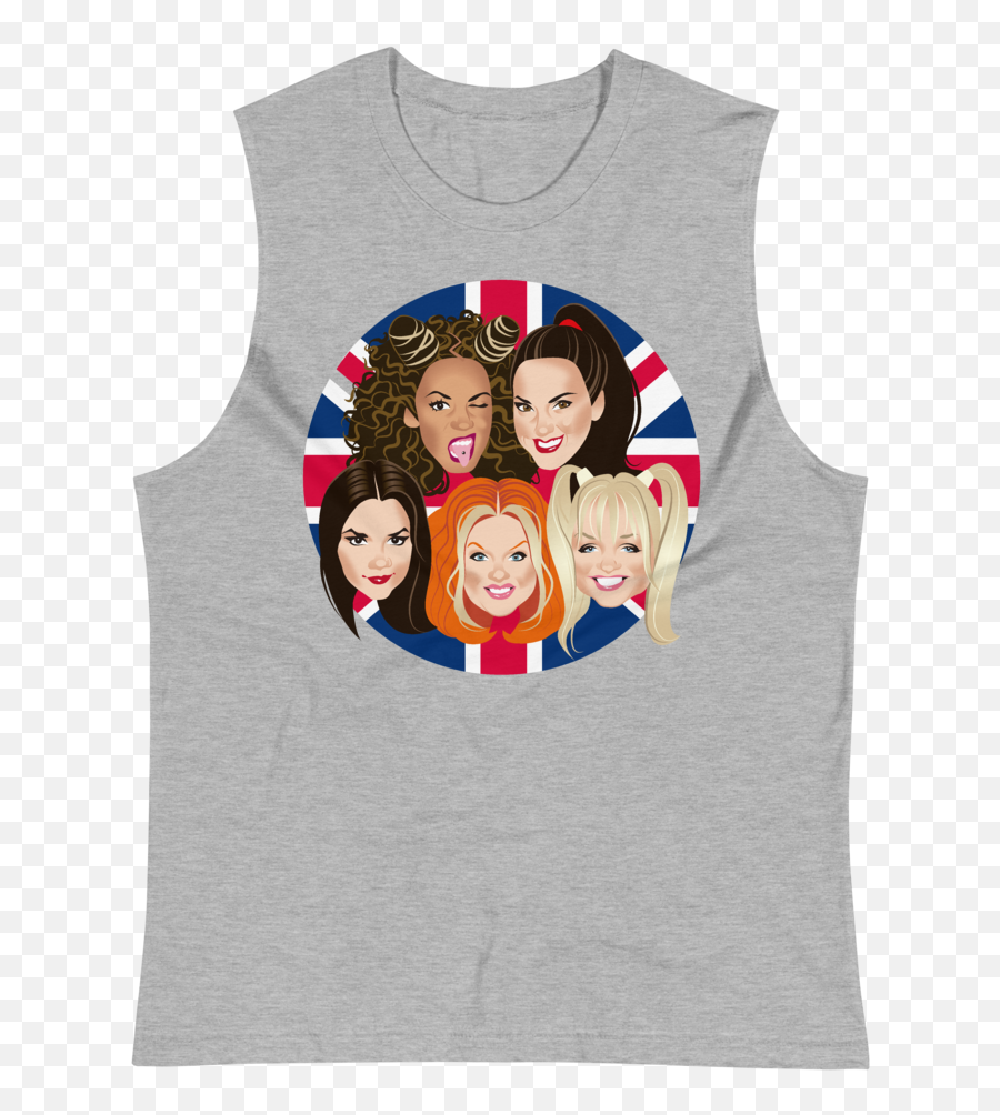 Muscle Shirts Tagged Spice Girls - Swish Embassy Sleeveless Shirt Emoji,Girls Emoji Shirt