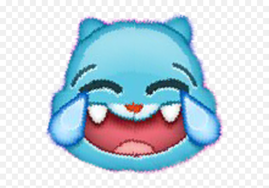 Blue Nose Smile Eye - Gumball Emoji Transparent Cartoon Amazing World Of Gumball Emoji,Nose Emoji