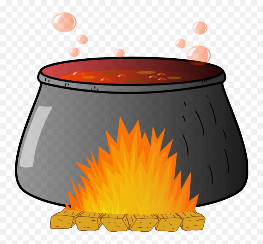 Witch Stirring Cauldron Clipart - Clip Art Library Boiling Cauldron Clipart Emoji,Cauldron Emoji Tumblr