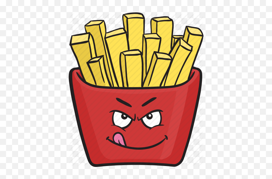 Cartoon Emoji Fast Food French - Emoji French Fries Clipart,French Fry Emoji