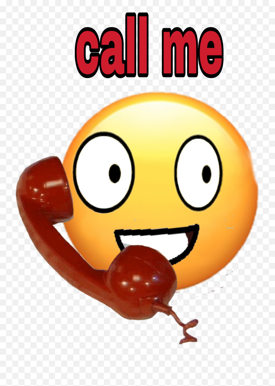 Call Me Sticker By Ehoekstra - Happy Emoji,Call For Help Emoji