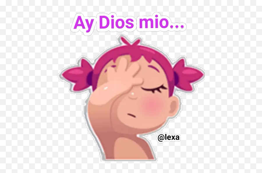 Sticker Maker - Sticker Ay Dios Mio Emoji,Emojis Of Making A Baby