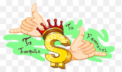 Ta Tranquilo Ta Favoravel Desenho - Language Emoji,Emoticon Ta Tranquilo Ta Favoravel