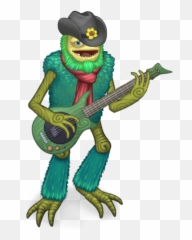 Shugabass - My Singing Monsters Rare Shugabush Emoji,Bass Guitar Emoticon