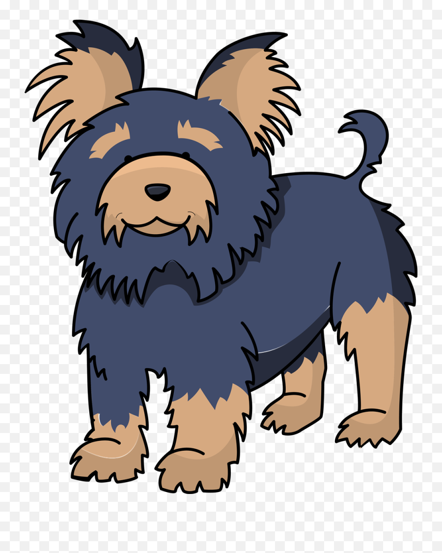 Yorkshire Terrier Clipart - Yorkie Dog In Cartoons Emoji,Yorkie Emoji