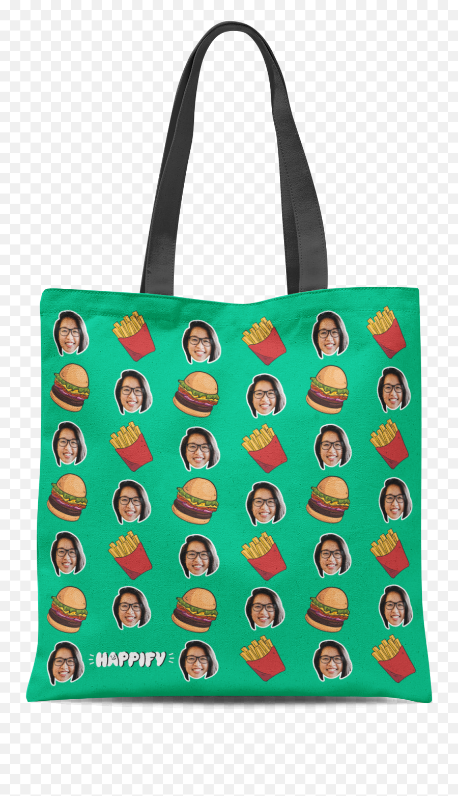 Fresh Fries U0026 Burger Custom Face Bag U2013 Happify Socks - Tote Bag Emoji,Candy Corn Emoticon