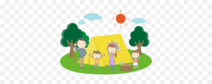 Campsite 1 - Openclipart Family Camping Clipart Emoji,Camp Camp Emojis