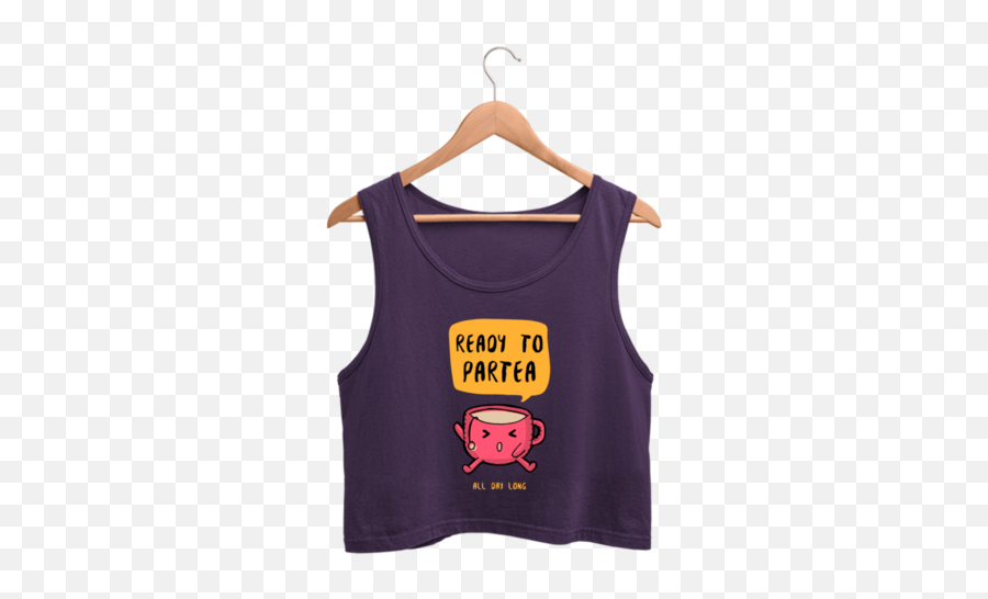 Partea - Tank Top Emoji,Colorful Emoji Crop Top